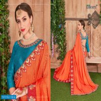 Liberty Zoom Designer Embroidered Fancy Heavy Dyed Saree Wholesale