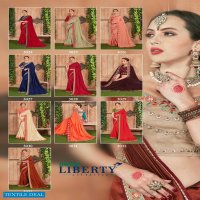 Liberty Zoom Designer Embroidered Fancy Heavy Dyed Saree Wholesale