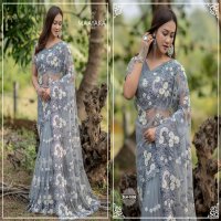 MAAYAKA SAREE BRIDAL WEAR WEDDING NET WITH EMBROIDERY SAREE DESIGNS