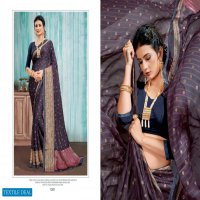 MARSHELI BY MANSAROVER MOSS CHIFFON PEDDING PRINTED FANCY SAREE