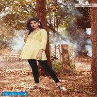 MAYREE INDIA ELISHA VOL 2 SLUB RAYON EMBROIDERY SHORT TOPS