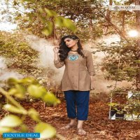 MAYREE INDIA ELISHA VOL 2 SLUB RAYON EMBROIDERY SHORT TOPS
