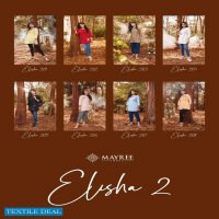 MAYREE INDIA ELISHA VOL 2 SLUB RAYON EMBROIDERY SHORT TOPS