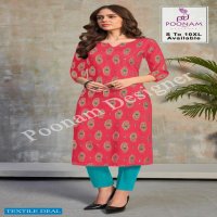 MINAKARI BY POONAM RAYON DAILY WEAR BIG SIZE KURTI FOR LADIES
