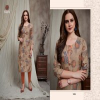 MONALISA BY BAANVI RAYON PRINTED FORMAL DAILY WEAR LONG KURTI