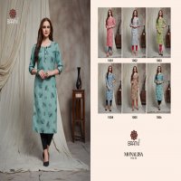 MONALISA BY BAANVI RAYON PRINTED FORMAL DAILY WEAR LONG KURTI