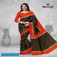 Meenaxi Bandhani Cotton Sarees Wholesale Formal Sarees