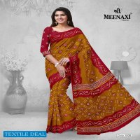 Meenaxi Bandhani Cotton Sarees Wholesale Formal Sarees