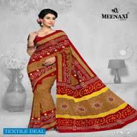 Meenaxi Bandhani Cotton Sarees Wholesale Formal Sarees