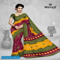 Meenaxi Bandhani Cotton Sarees Wholesale Formal Sarees