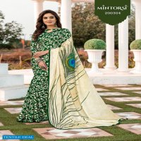 Mintorsi Peacock Collection Vol-4 Wholesale Silk jacquard Fabrics Sarees