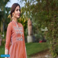 NAZNEEN NX BY MASKEENJI RAYON HANDWORK DESIGNER KURTI WITH PANT