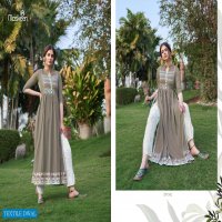 NAZNEEN NX BY MASKEENJI RAYON HANDWORK DESIGNER KURTI WITH PANT