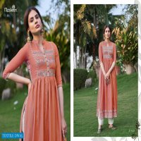 NAZNEEN NX BY MASKEENJI RAYON HANDWORK DESIGNER KURTI WITH PANT