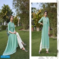 NAZNEEN NX BY MASKEENJI RAYON HANDWORK DESIGNER KURTI WITH PANT