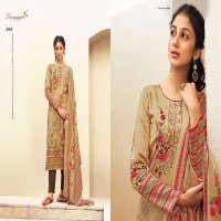 NUSHRAT VOL 3 BY SURYAJYOTI SATIN COTTON PRINTED LADIES SUITS