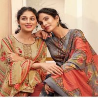 NUSHRAT VOL 3 BY SURYAJYOTI SATIN COTTON PRINTED LADIES SUITS