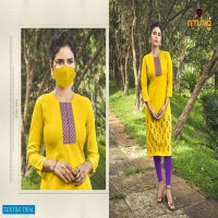 Nitisha Nx Chingari Vol-3 Wholesale Long Kurti With Mask