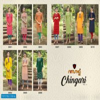 Nitisha Nx Chingari Vol-3 Wholesale Long Kurti With Mask