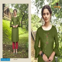 Nitisha Viva Vol-5 Wholesale embroidery Work Kurtis Collection