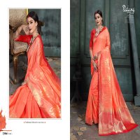 PATANG SAREE CELESTE RAW SILK JARI JACQUARD 23065-23076 SERIES PARTY WEAR SAREE