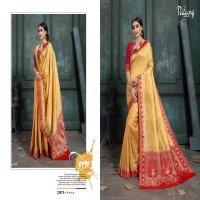 PATANG SAREE CELESTE RAW SILK JARI JACQUARD 23065-23076 SERIES PARTY WEAR SAREE