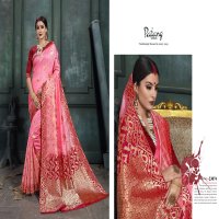 PATANG SAREE CELESTE RAW SILK JARI JACQUARD 23065-23076 SERIES PARTY WEAR SAREE