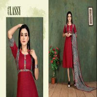 PATANG VOL 13 BY KINTI RAYON NEW STYLE KURTI WITH STROLL SUPPLIER