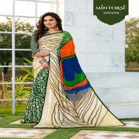 PEACOCK VOL 3 BY MINTORSI SILK JACQUARD PRINTED DESIGNER SAREE