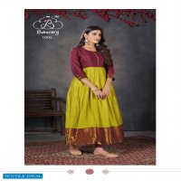 PEEHU BY BANWERY SILK DESIGNER LONG KURTIS