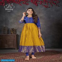 PEEHU BY BANWERY SILK DESIGNER LONG KURTIS