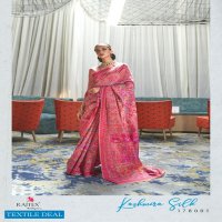 RAJTEX KASHMIRA SILK HANDLOOM WEAVING INDIAN EXCLUSIVE FANCY SAREES
