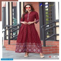 RANGJYOT SHEHNAAZ VOL 3 RAYON LONG GOWN WHOLESALER EXPORTER