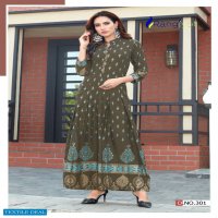 RANGJYOT SHEHNAAZ VOL 3 RAYON LONG GOWN WHOLESALER EXPORTER