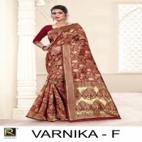 RANJNA SAREE VARNIKA CASUAL WEAR DESIGNER SILK SAREE ONLINE SUPPLIER