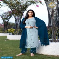 RIJIYA TRENDS PRESENTS VASANT VOL-2 READYMADE DESIGNER KURTI WITH PLAZZO AND DUPATTA