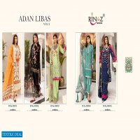 RINAZ ADAN LIBAS VOL 2 CAMBRIC COTTON PAKISTANI DRESS MATERIALS