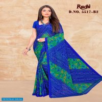 RUCHI 5517 CHIFFON BANDHANI PRINTED DAILY WEAR SAREES