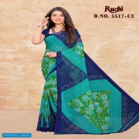 RUCHI 5517 CHIFFON BANDHANI PRINTED DAILY WEAR SAREES