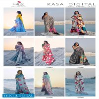 Rajtex Kasa Digital Wholesale Japan Satin Crepe Saree Catalog
