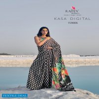 Rajtex Kasa Digital Wholesale Japan Satin Crepe Saree Catalog