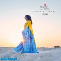 Rajtex Kasa Digital Wholesale Japan Satin Crepe Saree Catalog