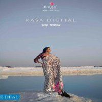 Rajtex Kasa Digital Wholesale Japan Satin Crepe Saree Catalog