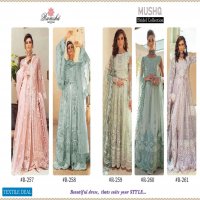 Ramsha Mushq Bridal Collection R-257 To R-261 Pakistani Catalog