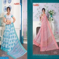 Ruddhi Crystal VOl-7 Wholesale Linen Ethnic Sarees