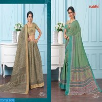Ruddhi Crystal VOl-7 Wholesale Linen Ethnic Sarees