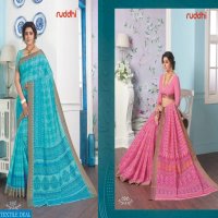 Ruddhi Crystal VOl-7 Wholesale Linen Ethnic Sarees