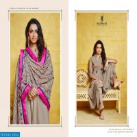 SAJAWAT CREATION SARTHI Vol-8 MASLIN READYMADE PLAZZO STYLE SALWAR SUIT CLOTHING STORE