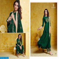 SAJAWAT CREATION SARTHI Vol-8 MASLIN READYMADE PLAZZO STYLE SALWAR SUIT CLOTHING STORE