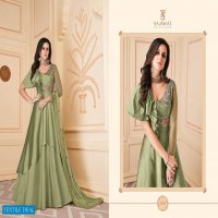 SAJAWAT CREATION SIPHORA VOL 1 LONG GOWN STYLE PARTY WEAR DESIGNER SOFT SILK SUITS EXPORTER
